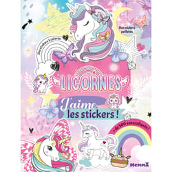 ISBN J'aime les stickers - Licornes - + de 500 autocollants - Des stickers à colorier - Des stickers pailletés : Le livre de Collectif