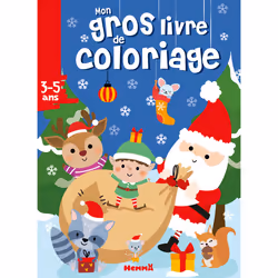 ISBN Mon gros livre de coloriage (Père Noël, écureuil, raton laveur et leurs amis) : Le livre de Collectif, 192 pages