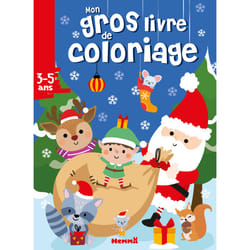 ISBN Mon gros livre de coloriage (Père Noël, écureuil, raton laveur et leurs amis) : Le livre de Collectif