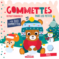 ISBN Mon P'tit Hemma - Gommettes pour les petits - Noël (Ourson brun) - + de 300 gommettes repositionnables : Le livre de Car ...
