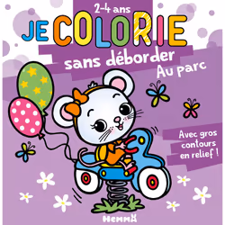 ISBN Je colorie sans déborder (2-4 ans) - Au parc T73 - Avec gros contours en relief ! : Le livre de Nadine Piette, 48 pages