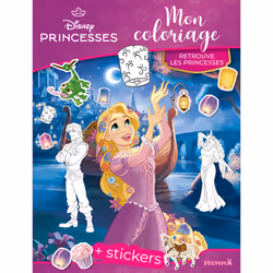 ISBN Disney Princesses - Mon coloriage - Retrouve les princesses - + stickers : Le livre de Collectif, 200 pages