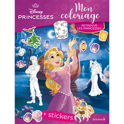 ISBN Disney Princesses - Mon coloriage - Retrouve les princesses - + stickers : Le livre de Collectif