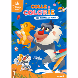 ISBN Disney Baby - Colle et colorie - Animaux du monde : Le livre de Collectif, 28 pages