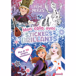 ISBN Disney La Reine des Neiges - Mon colo avec stickers brillants (Anna, Elsa, Kristoff et Sven) - Plus de 50 stickers scint ...