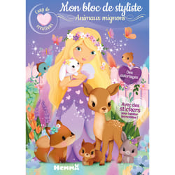 ISBN Coup de coeur créations - Mon bloc de styliste - Animaux mignons - Des coloriages - Avec des stickers pour habiller les modèles ! : Le livre de Elen Lescoat, Collectif
