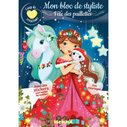 ISBN Coup de coeur créations - Mon bloc de styliste - Fête des paillettes - Des coloriages - Avec des stickers pour habiller les modèles ! : Le livre de Elen Lescoat, Collectif