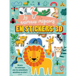 ISBN Mes colos et stickers 3D - Les animaux mignons en stickers 3D - Décore tes coloriages avec les autocollants métallisés en relief ! : Le livre de Collectif