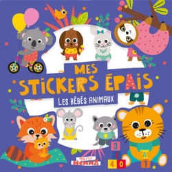 ISBN Mon P'tit Hemma - Mes stickers épais - Les bébés animaux : Le livre de Carotte et Compagnie