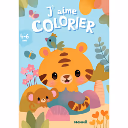 ISBN J'aime colorier (4-6 ans) (Tigre et singe) : Le livre de Elen Lescoat, 24 pages