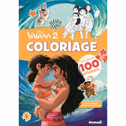 ISBN Disney Vaiana 2 - Coloriage avec plus de 100 stickers (Vaiana et sa petite soeur) : Le livre de Collectif, 24 pages
