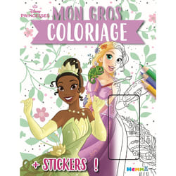 ISBN Disney Princesses - Mon gros coloriage + stickers ! (Raiponce et Tiana) : Le livre de Collectif