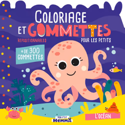ISBN Mon P'tit Hemma - Coloriage et gommettes pour les petits - L'océan - + de 300 gommettes repositionnables : Le livre de C ...