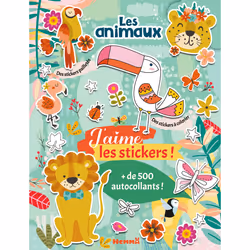 ISBN J'aime les stickers - Les animaux - + de 500 autocollants - Des stickers à colorier - Des stickers pailletés : Le livre ...