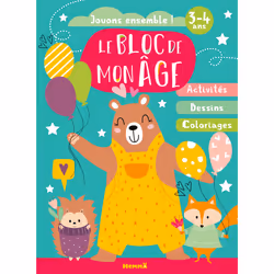 ISBN Le bloc de mon âge (3-4 ans) - Jouons ensemble ! (Ourson avec ballons) - Activités, Dessins, Coloriages : Le livre de Co ...