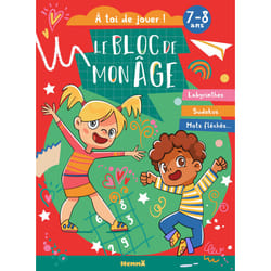 ISBN Le bloc de mon âge (7-8 ans) - A toi de jouer ! (Fille garçon fond rouge et vert) - Labyrinthes, Sudokus, Mots fléchés ... : Le livre de Collectif, Collectif