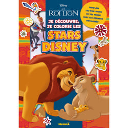 ISBN Disney Le Roi Lion - Je découvre, je colorie les stars Disney - Complète les portraits de tes héros avec les stickers métallisés ! : Le livre de Collectif