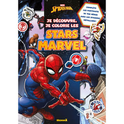 ISBN Marvel Spider-Man - Je découvre, je colorie les stars Marvel - Complète les portraits de tes héros avec les stickers métallisés ! : Le livre de Collectif