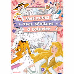 ISBN Disney Princesses - Mes robes avec stickers à colorier : Le livre de Collectif, 24 pages