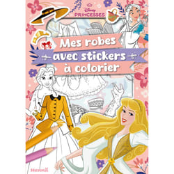 ISBN Disney Princesses - Mes robes avec stickers à colorier : Le livre de Collectif