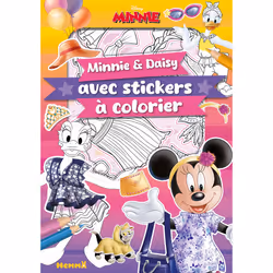 ISBN Disney Minnie - Minnie et Daisy avec stickers à colorier : Le livre de Collectif, 24 pages