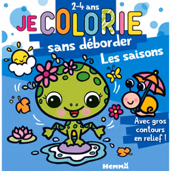 ISBN Je colorie sans déborder (2-4 ans) - Les saisons (Grenouille et escargot) T75 : Le livre de Nadine Piette, 48 pages