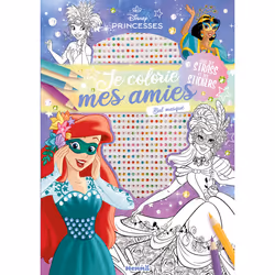 ISBN Disney Princesses - Je colorie mes amies - Avec strass - Bal masqué - Avec des strass et des stickers : Le livre de Coll ...
