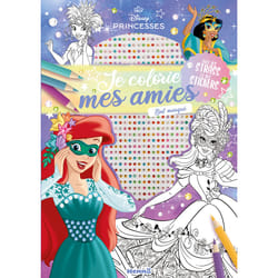 ISBN Disney Princesses - Je colorie mes amies - Avec strass - Bal masqué - Avec des strass et des stickers : Le livre de Collectif