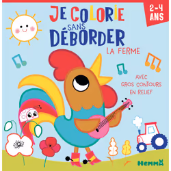 ISBN Je colorie sans déborder (2-4 ans) - La ferme - Avec gros contours en relief : Le livre de Chiara Bordoni, 48 pages