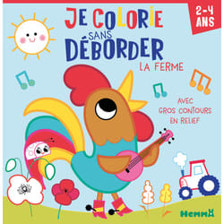 ISBN Je colorie sans déborder (2-4 ans) - La ferme - Avec gros contours en relief : Le livre de Chiara Bordoni