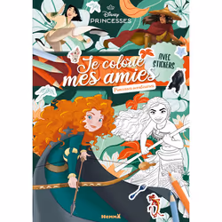 ISBN Disney Princesses - Je colorie mes amies - Princesses aventurières - Avec stickers : Le livre de Collectif, 28 pages