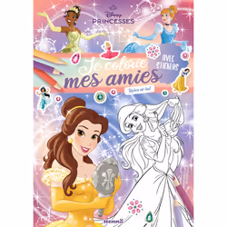 ISBN Disney Princesses - Je colorie mes amies - Robes de bal - Avec stickers : Le livre de Collectif, 28 pages