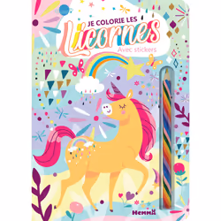 ISBN Je colorie les licornes - Avec stickers : Le livre de Collectif, 20 pages