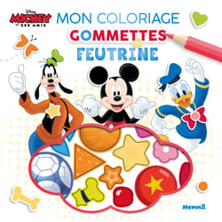 ISBN Disney Mickey et ses amis - Mon coloriage gommettes en feutrine : Le livre de Collectif