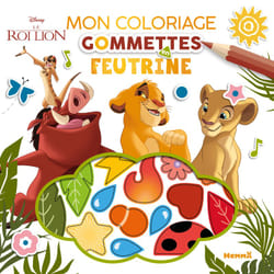 ISBN Disney Le Roi Lion - Mon coloriage gommettes en feutrine : Le livre de Collectif
