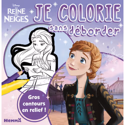 ISBN Disney La Reine des Neiges - Je colorie sans déborder (Anna fond mauve dégradé) : Le livre de Collectif, 48 pages