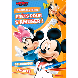 ISBN Disney Mickey et ses amis - Habille les héros - Prêts pour s'amuser ! - Coloriages, stickers : Le livre de Collectif, 96 ...