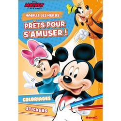 ISBN Disney Mickey et ses amis - Habille les héros - Prêts pour s'amuser ! - Coloriages, stickers : Le livre de Collectif