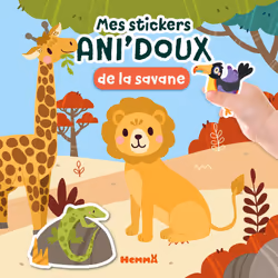 ISBN Mes stickers Ani'doux de la savane : Le livre de Mad Pillow, Collectif, 24 pages