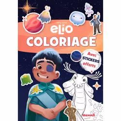 ISBN Disney Pixar Elio - Coloriage avec stickers - offerts : Le livre de Collectif, 20 pages