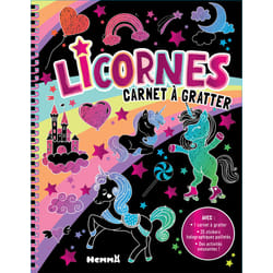 ISBN Licornes - Carnet à gratter - Avec 1 carnet à gratter, 25 stickers holographiques pailletés, des activités amusantes ! : Le livre de Collectif, Collectif