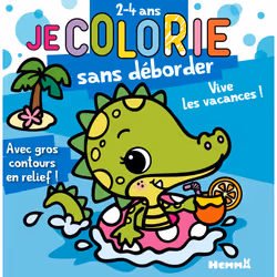 ISBN Je colorie sans déborder (2-4 ans) - Vive les vacances ! T77 - Avec gros contours en relief ! : Le livre de Nadine Piett ...