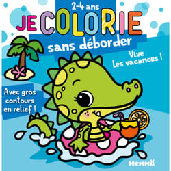 ISBN Je colorie sans déborder (2-4 ans) - Vive les vacances ! T77 - Avec gros contours en relief ! : Le livre de Nadine Piette
