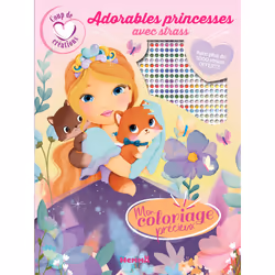 ISBN Coup de coeur créations - Mon coloriage précieux - Adorables princesses avec strass - Avec plus de 1000 strass offerts : ...