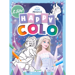 ISBN Disney La Reine des Neiges 2 - Happy colo (Olaf, Elsa, Anna) : Le livre de Collectif, 32 pages