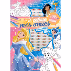 ISBN Disney Princesses - Je colorie mes amies - Avec strass - Spécial magie - Avec des strass et des stickers : Le livre de C ...