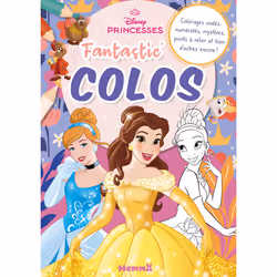 ISBN Disney Princesses - Fantastic' Colos (Cendrillon, Belle et Tiana) - Coloriages codés, numérotés, mystères, points à reli ...