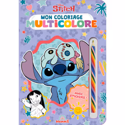 ISBN Disney Stitch - Mon coloriage multicolore - Avec stickers ! : Le livre de Collectif, 20 pages