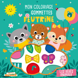ISBN Mon P'tit Hemma - Mon coloriage avec gommettes en feutrine - Les bébés animaux : Le livre de Carotte et Compagnie, Collectif