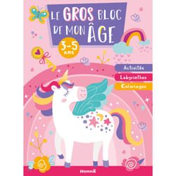 ISBN Le gros bloc de mon âge (3-5 ans) (Licornes) - Activités, Labyrinthes, Coloriages : Le livre de Collectif, Collectif